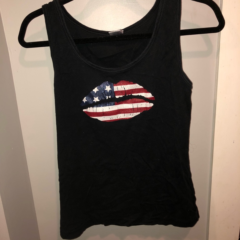 🇺🇸America lips tank🇺🇸